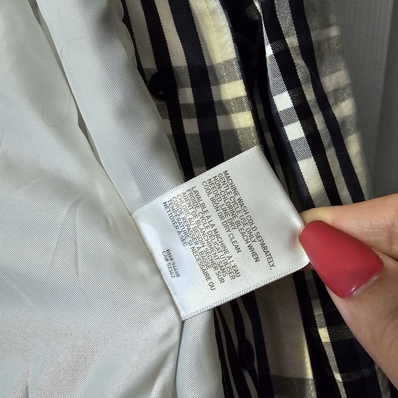 HP🎉 Laundry by Shelli Segal Plaid Trench Coat - Size M - Picture 12 of 16